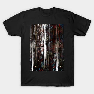 Industrialization II Dark Industrial Abstract Art T-Shirt